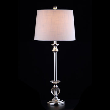 Elizabeth 33" Crystal/Metal LED Table Lamp - JONATHAN Y